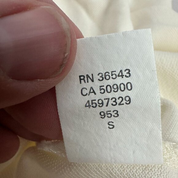 Izod Mens Silk Wash Polo Shirt 100% Cotton Size M Ivory - Picture 6 of 6